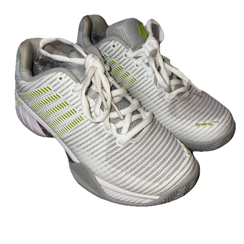 K Swiss Hypercourt Express 2 Womens White Gray Green‎ Athletic Shoes Size 6M